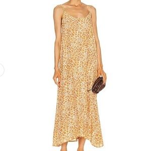 Natalie Martin Yellow Heather Maxi Dress Small